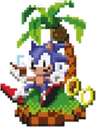 Jixelz Remix Sonic πλαστικό pixel puzzle – Chillin' SONIC