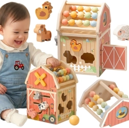 Ξύλινος δραστήριος αχυρώνας TOOKY TOY Montessori