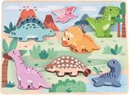 Ξύλινο 3D παζλ δεινόσαυροι