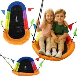 Κήλινο κούνια φωλιά πελαργού ορθογώνια πολύχρωμη 167 x 75 cm