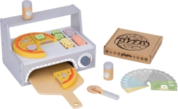 Ξύλινο σετ πίτσας Tooky Toy με αξεσουάρ