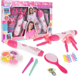 Mega σετ πλεξίματος κοτσιδιών 2 σε 1 με χάντρες για παιδιά