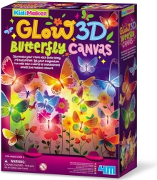 KidzMaker φωσφορίζων 3D καμβάς με πεταλούδες