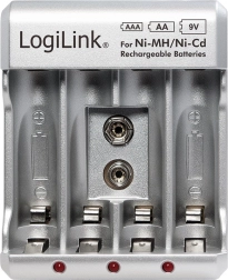 Φορτιστής μπαταριών για μπαταρίες Ni-MH, Ni-Cd, AA, AAA, 9 V