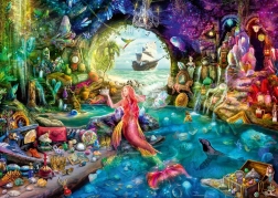 Παζλ Ravensburger «Το μυστηριώδες θησαυρό της γοργόνας» 1000 κομμάτια