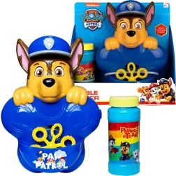 Συσκευή για σαπουνόφουσκες με υγρό PAW PATROL Chase, 100 ml