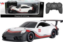 RC αυτοκίνητο 1:18 RASTAR PORSCHE 911 GT3 λευκό-γκρι