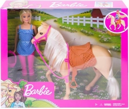 Barbie ιππασιακό σετ με άλογο και κράνος