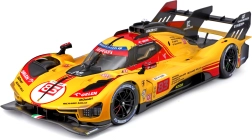 Μεταλλικό μοντέλο Bburago 1:18 Ferrari 499P #83 κίτρινο 24H Le Mans 2024