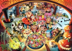Παζλ RAVENSBURGER Halloweenské koledování 1000 κομμάτια