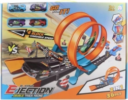 Παιδική αγωνιστική εκτοξευόμενη πίστα με διπλή λούπα, 36 κομμάτια