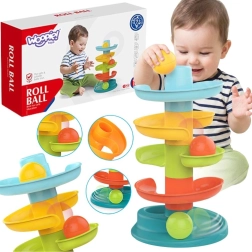 Woopie Baby πίστα με μπάλες και σπειροειδή πύργο με 3 μπάλες
