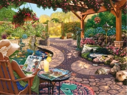 Παζλ Ravensburger Cozy Backyard Bliss 750 κομμάτια