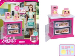 Κούκλα μαγείρισσα 30 cm με ντουλάπι κουζίνας και αξεσουάρ