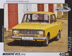 Ρετρό Παζλ Moskvich 412 (1974) - 40 κομμάτια