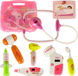 Ιατρικό σετ σε βαλιτσάκι με εφέ ροζ