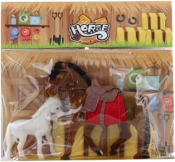 Σετ αλογάκια πλαστικό και σουέντ