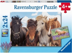 Ravensburger παζλ Άλογα 2×24 κομμάτια