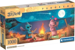 Πανοραμικό παζλ Lilo & Stitch – νυχτερινή κατασκήνωση γύρω από τη φωτιά 1000 κομμάτια