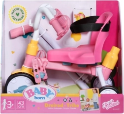 Baby Born τρίκυκλο με οδηγό και ζώνες ασφαλείας