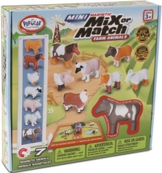 MalBlo Magnetic Mini – ζωάκια φάρμας, μαγνητικό δομικό σετ για παιδιά