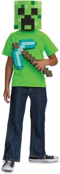 Στολή MINECRAFT για Halloween – διαμαντένια αξίνα και μάσκα Creeper