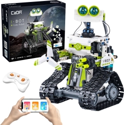 Σετ κατασκευής CaDA I.BOT Code Robot RC με LED, προγραμματισμό και διπλό χειρισμό, 434 κομμάτια