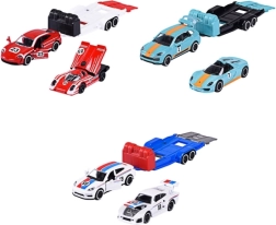 Majorette Porsche με τρέιλερ 1:64 – σετ μεταλλικών μοντέλων
