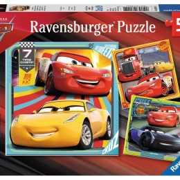 Παζλ Ravensburger Cars 3 στους αγώνες 3×49 κομμάτια
