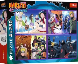 Trefl Παζλ Naruto Shippuden: Περιπέτεια του Naruto Uzumaki 4x250 κομμάτια