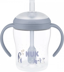 Εκπαιδευτικό μπιμπερό NUK Perfect Match με σιλικονούχο καλαμάκι 150 ml, πιγκουίνος