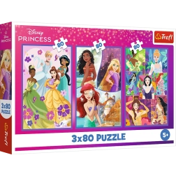 Παζλ 3x80 Disney Πριγκίπισσες Φίλες Trefl