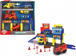 Dickie Toys SOS μίνι σταθμός διάσωσης με 3 οχήματα Mercedes‑Benz