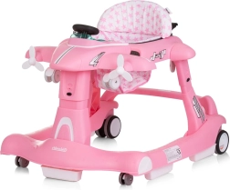 Περπατούρα 3 σε 1 Αεροπλάνο Ροζ