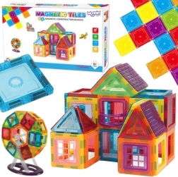 Woopie μαγνητικό 3D σετ κατασκευών με πάνελ νεοδυμίου, 70 τεμάχια