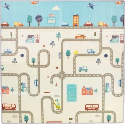 Chipolino παιδικό χαλάκι παιχνιδιού Πόλη 142 × 142 cm
