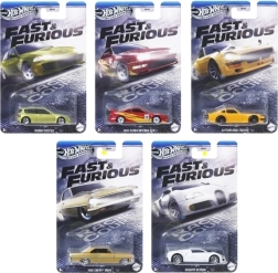 Hot Wheels Γρήγοροι & Εξαγριωμένοι – σετ 5 αυτοκινήτων Silver Series