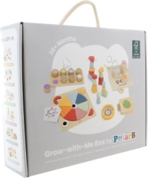 POLARB ξύλινο εκπαιδευτικό κουτί GROW-WITH-ME 36+ μηνών