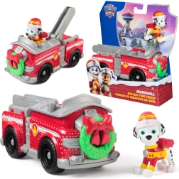 Paw Patrol χριστουγεννιάτικο πυροσβεστικό όχημα με φιγούρα του Marshall