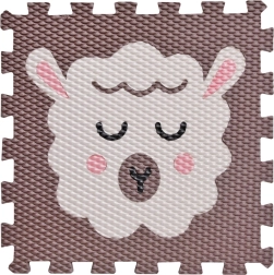 Αφρώδες παζλ Αρνάκι – σκούρα καφέ επιφάνεια παιχνιδιού