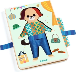 Ξύλινο σετ ντυσίματος σκυλάκι Djeco