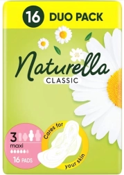 Naturella Classic Maxi σερβιέτες με φτερά, 16 τεμ.
