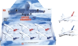 Μεταλλικό αεροπλάνο με μηχανισμό pull-back 14 cm