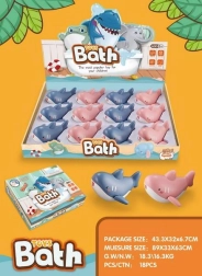 Κουρδιστός καρχαρίας για το μπάνιο 11 cm