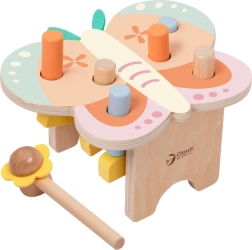 Ξύλινο τραπεζάκι με ξυλομπογιές CLASSIC WORLD Montessori Πεταλούδα