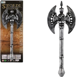 Αρχαίο πλαστικό τσεκούρι 30 cm – ασημί