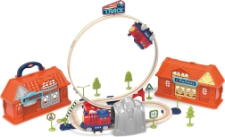 Σιδηροδρομική πίστα σε βαλιτσάκι – 142 κομμάτια