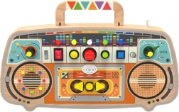 Ξύλινο ραδιόφωνο FM – διαδραστικός πίνακας δραστηριοτήτων για παιδιά