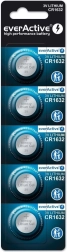 Μπαταρίες λιθίου EverActive CR1632 - 5 τεμάχια σε blister