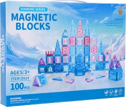 Μαγνητικό σετ κατασκευών ICE SNOW, 100 τεμάχια